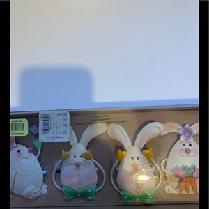 Easter Bunny napkin rings. NWT